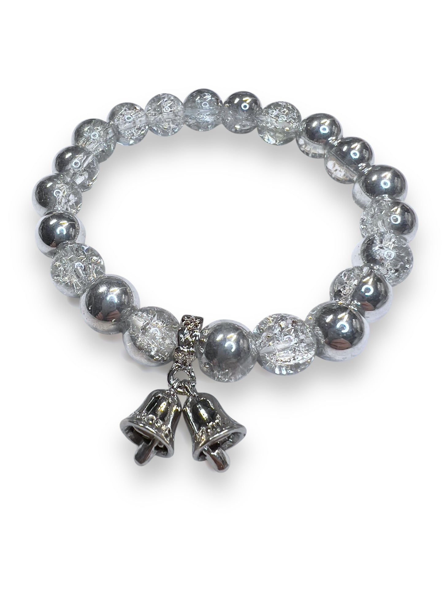 Sliver Bells - Handmade Holiday Bracelet