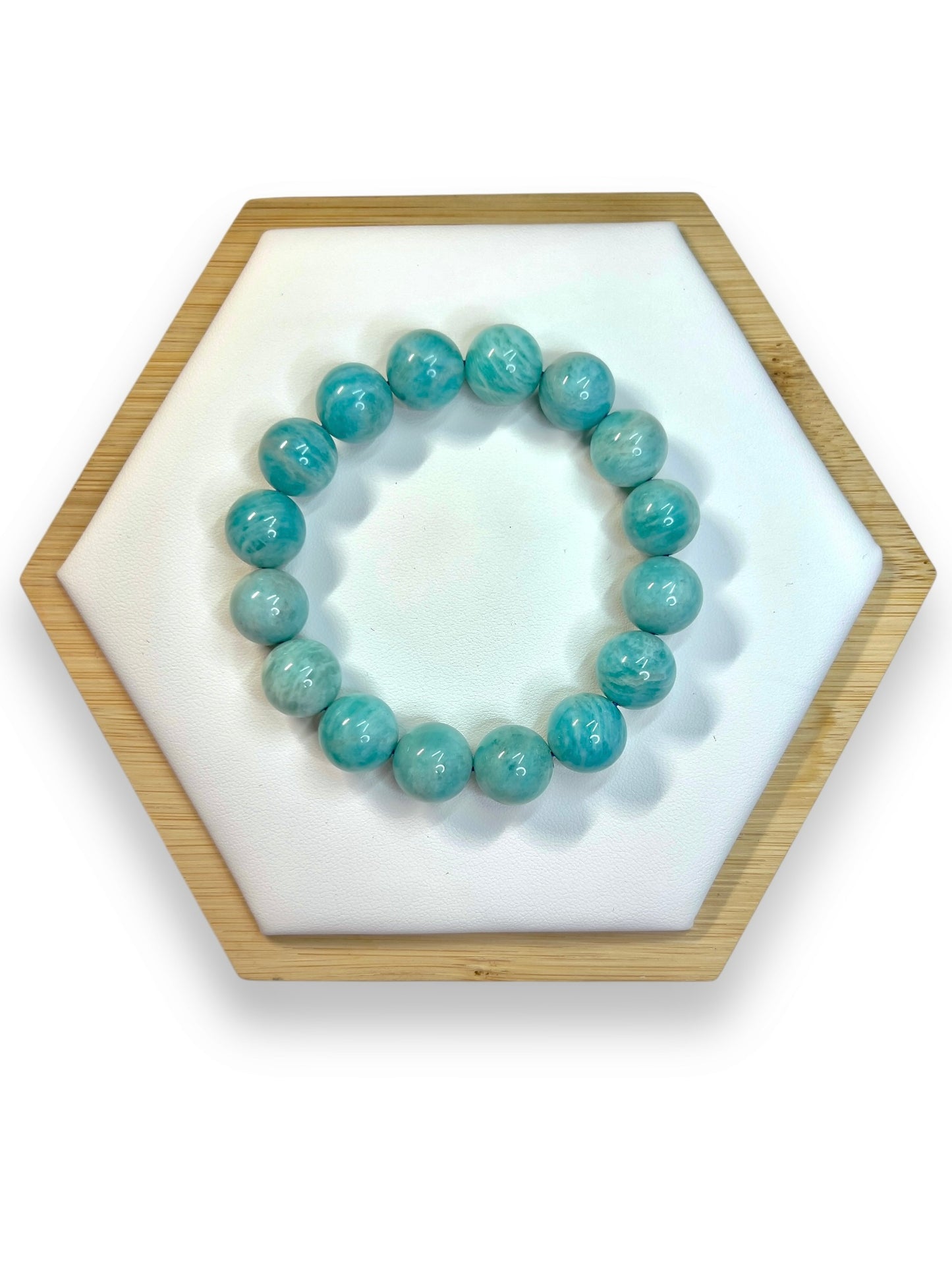 Unique Blue Teal Amazonite Bracelet