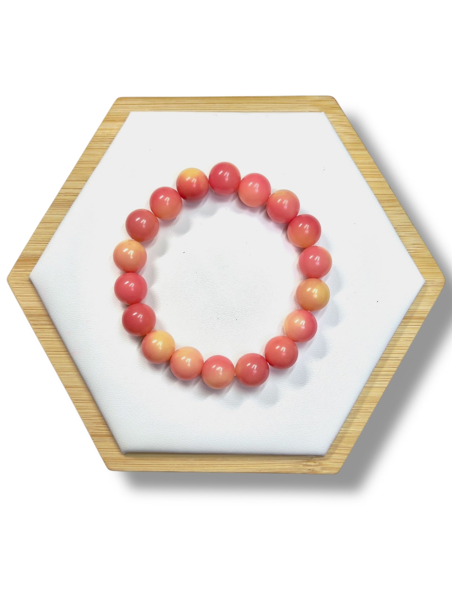 Peach Bohdi Bracelet - Handmade Jewelry