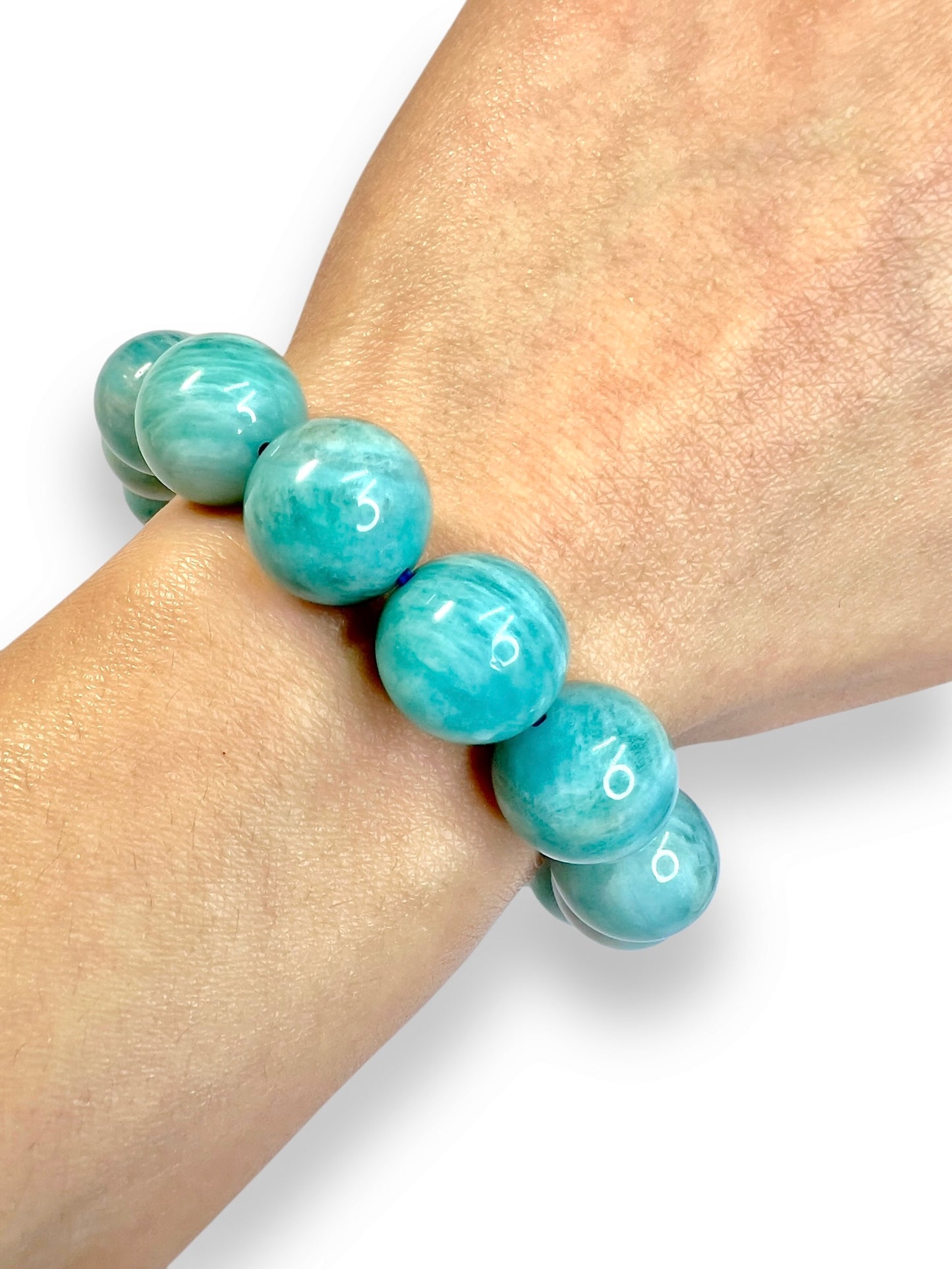 Unique Blue Teal Amazonite Bracelet