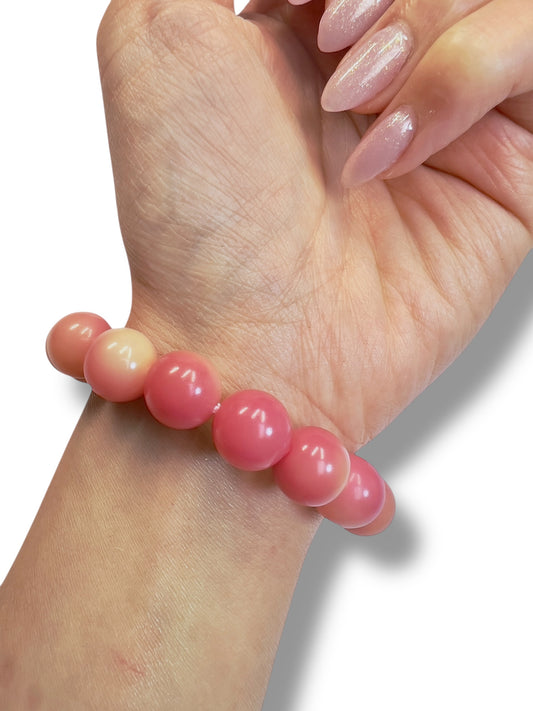 Peach Bohdi Bracelet - Handmade Jewelry