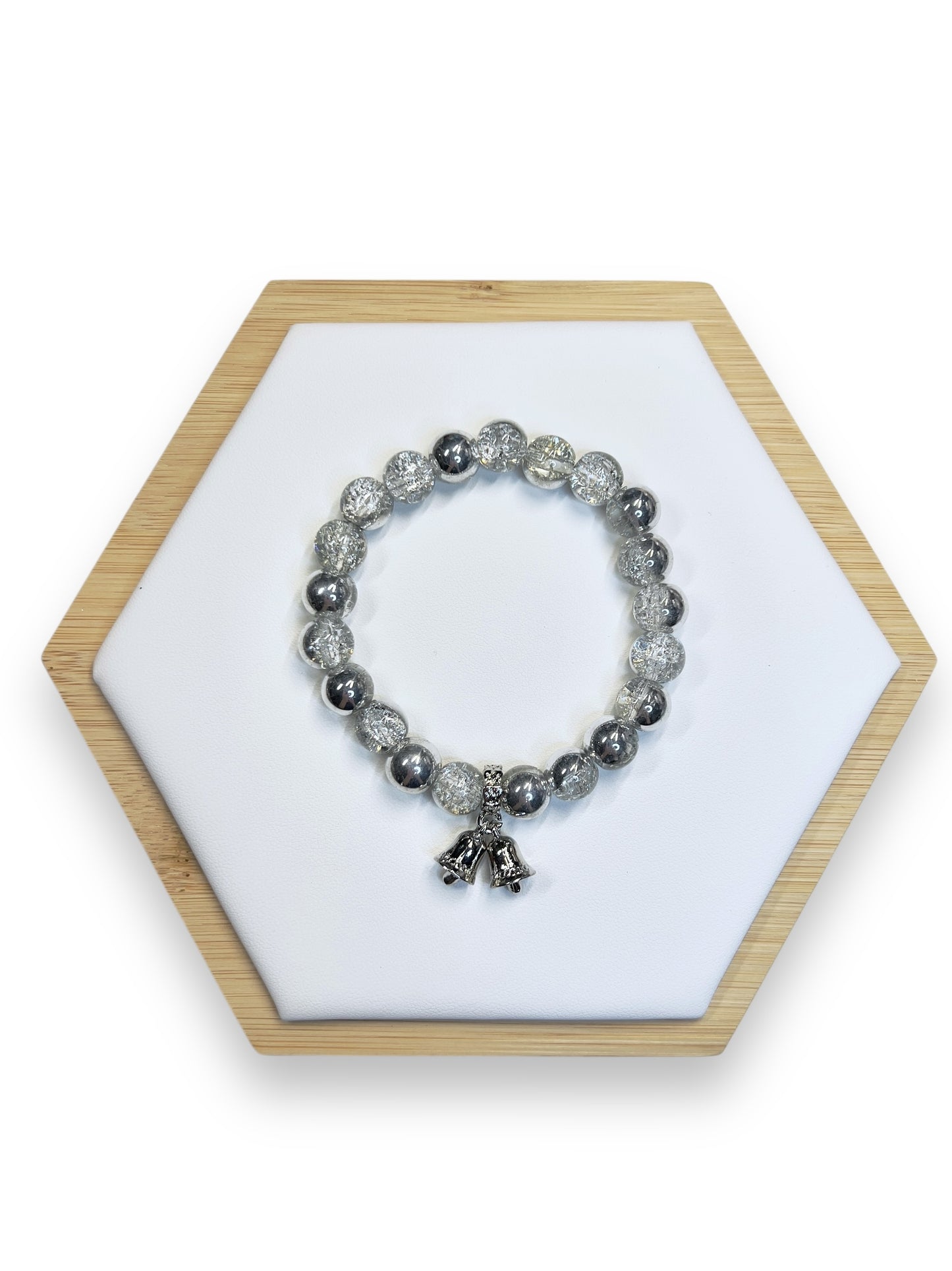 Sliver Bells - Handmade Holiday Bracelet