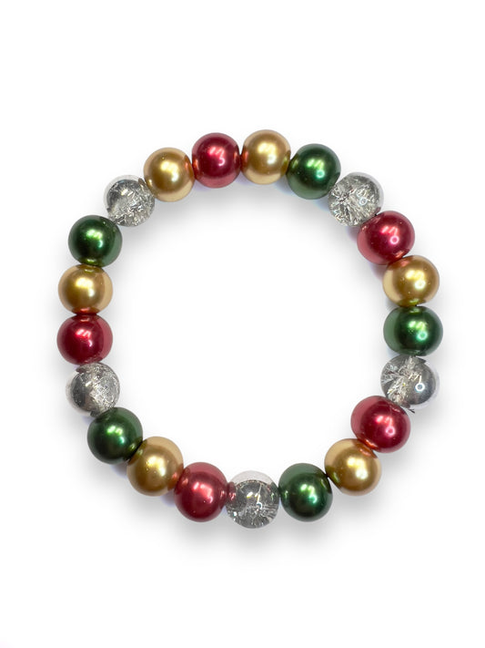 Tinsel Town - Handmade Holiday Bracelet