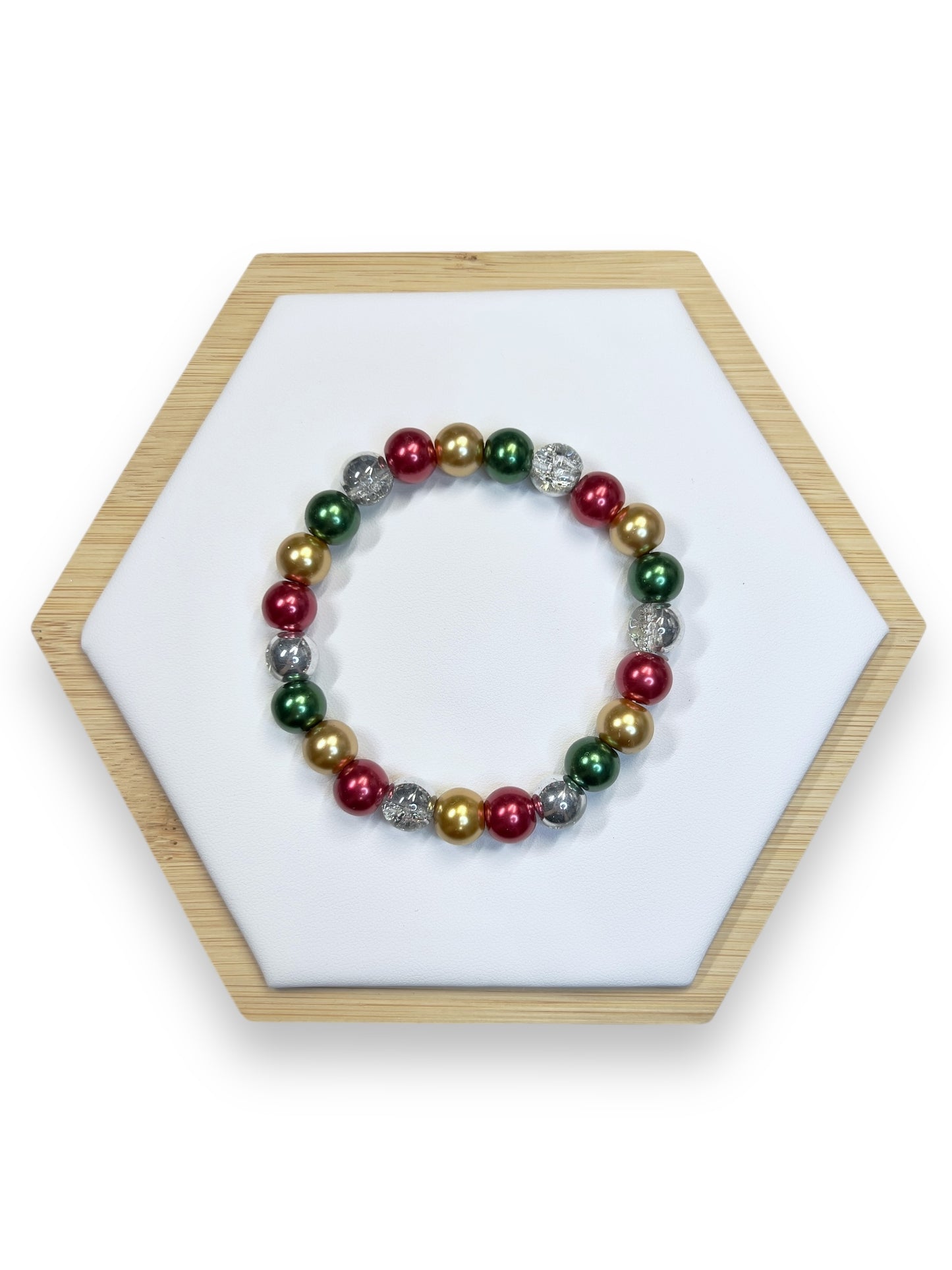 Tinsel Town - Handmade Holiday Bracelet